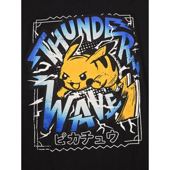 Rare Pokemon Center Pikachu Greatest Hits Thunder Wave T-Shirt Official Mens 2XL - Picture 5 of 14